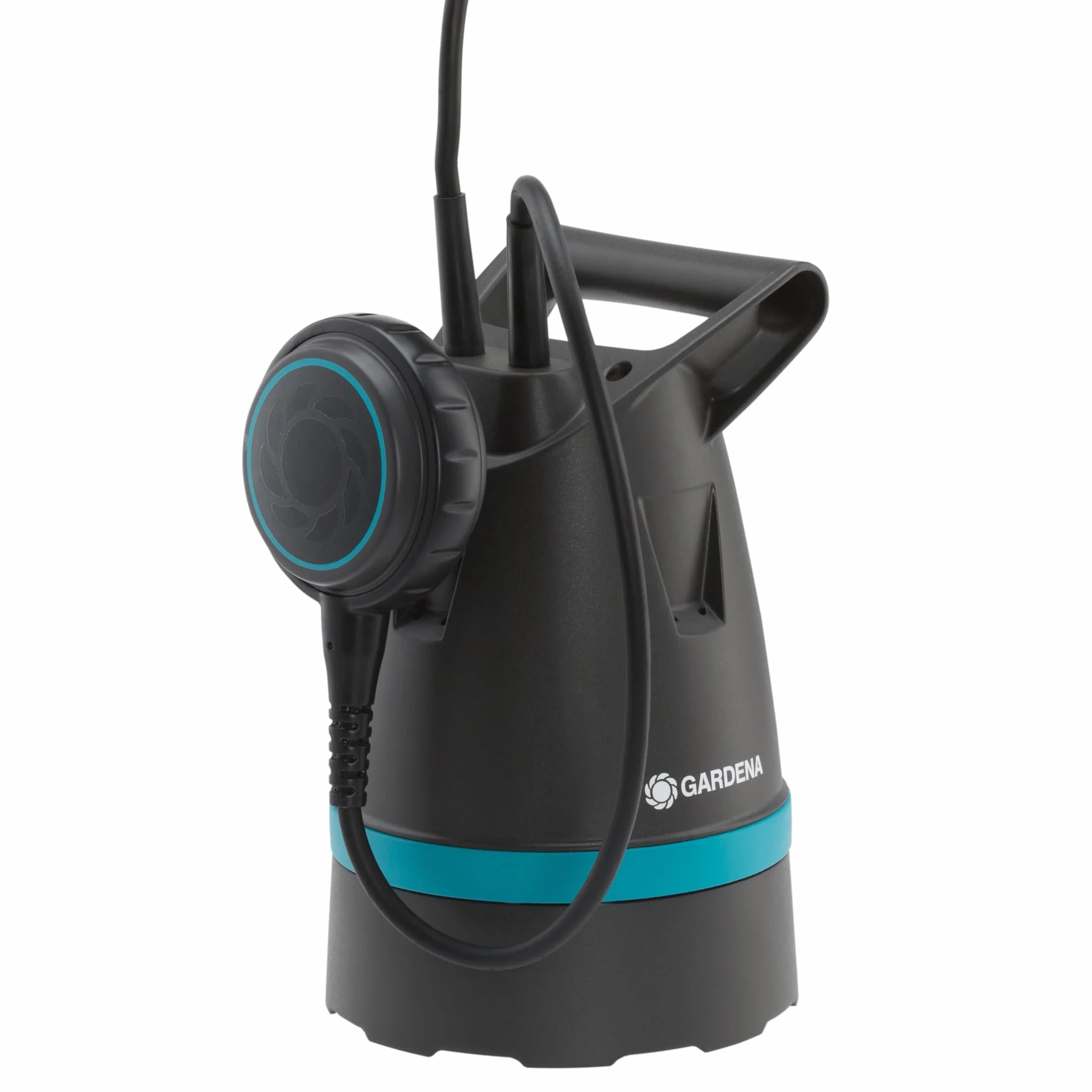Gardena Bomba sumergible de aguas limpias 8600 Basic: bomba drenaje conexión flexible mangueras, 8600 l/h, aspiración plana hasta 4mm, interruptor flotación funcionamiento continuo (9001-47)